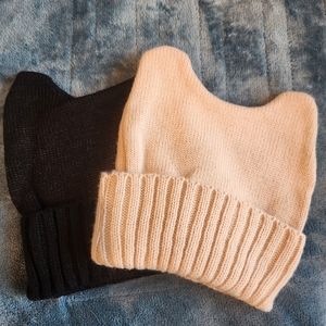 Beanies with ears/horns